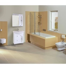 Комплект мебели белый глянец 65 см Onika Кристи 106538 + 4620008192475 + 206536