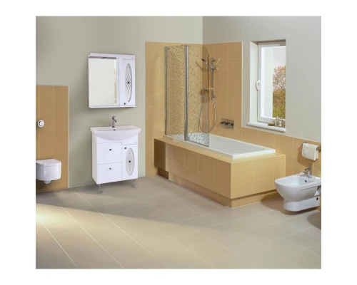 Комплект мебели белый глянец 65 см Onika Кристи 106538 + 4620008192475 + 206536