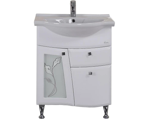 Комплект мебели белый глянец 66 см Onika Валенсия 106535 + 1WH109651 + 206532