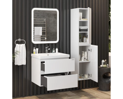 Комплект мебели белый глянец 60 см Onika Эвада 106145 + UM-COM60/1 + 206085