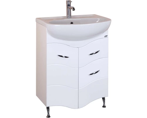 Комплект мебели белый глянец 61,5 см Onika Лайн 106044 + 4620008192772 + 205819