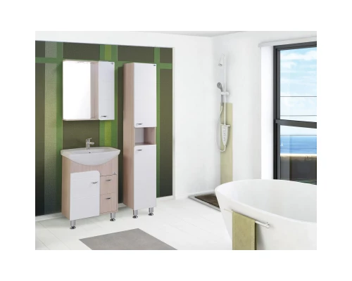 Комплект мебели белый глянец/ясень шимо 61,5 см Onika Стиль 106032 + 1.3120.3.S00.11B.0 + 205833