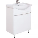 Тумба с раковиной белый глянец 60,5 см Onika Селигер 106006 + 1WH110268 Тумба с раковиной белый глянец 60,5 см Onika Селигер 106006 + 1WH110268