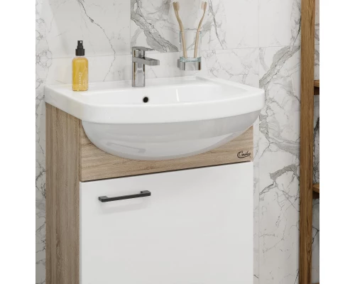 Комплект мебели дуб сонома/белый матовый 52 см разборная Onika Эко 105209 + 1.3120.1.S00.11B.0 + 205210