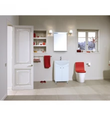 Комплект мебели белый глянец 52 см разборная Onika Крит 105206 + 1.3120.1.S00.11B.0 + 205211