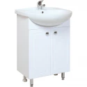 Тумба с раковиной белый глянец 50 см Onika Канны 105003 + 1WH110243 Тумба с раковиной белый глянец 50 см Onika Канны 105003 + 1WH110243