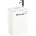 Тумба с раковиной белый глянец 40 см Onika Комо 104005 + UM-COM40/1 Тумба с раковиной белый глянец 40 см Onika Комо 104005 + UM-COM40/1