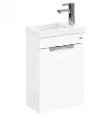 Тумба с раковиной белый глянец 40 см Onika Комо 104005 + UM-COM40/1