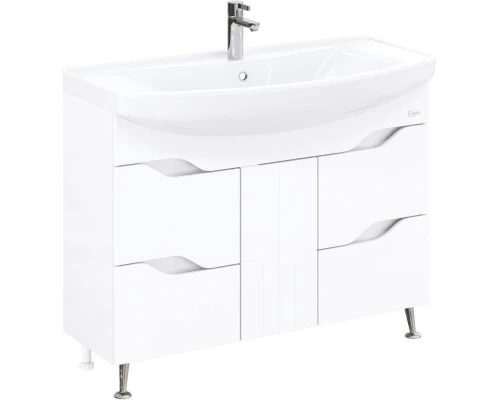 Тумба с раковиной белый глянец 106,5 см Onika Веронэлла 110508 + 4620008197340