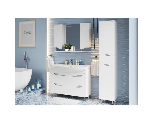 Комплект мебели белый глянец 106,5 см Onika Веронэлла 110508 + 4620008197340 + 210506