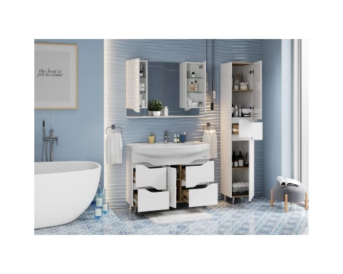 Комплект мебели белый глянец 106,5 см Onika Веронэлла 110508 + 4620008197340 + 210506