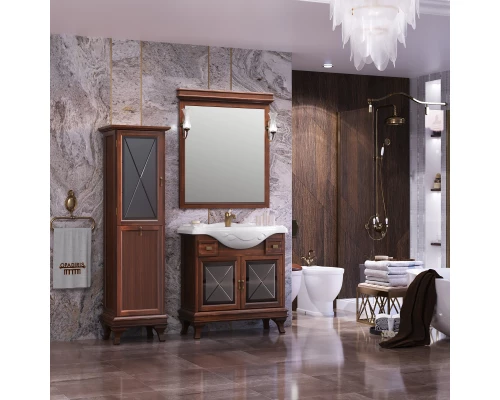 Зеркало 93,4x99,1 см светлый орех Opadiris Борджи