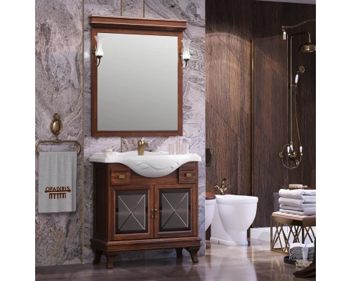 Зеркало 93,4x99,1 см светлый орех Opadiris Борджи