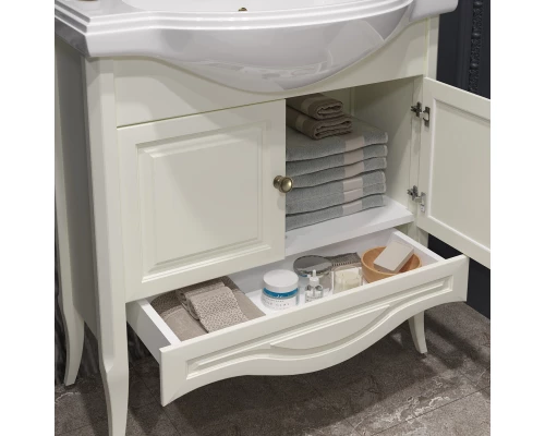 Тумба с раковиной слоновая кость 81 см Opadiris Брунелла