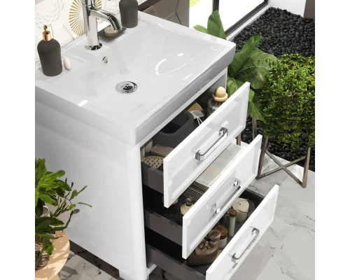 Комплект мебели белый матовый 60,5 см Opadiris Вегас