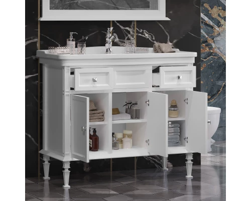 Тумба с раковиной белый матовый 105,5 см Opadiris Кантара