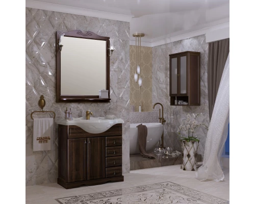 Тумба с раковиной орех антикварный 86 см Opadiris Клио