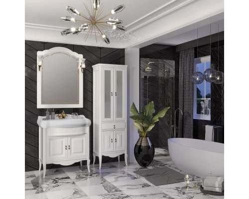 Комплект мебели белый матовый 80 см Opadiris Лоренцо