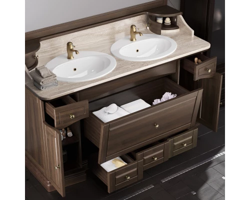 Тумба с раковиной орех антикварный 153 см Opadiris Лучия