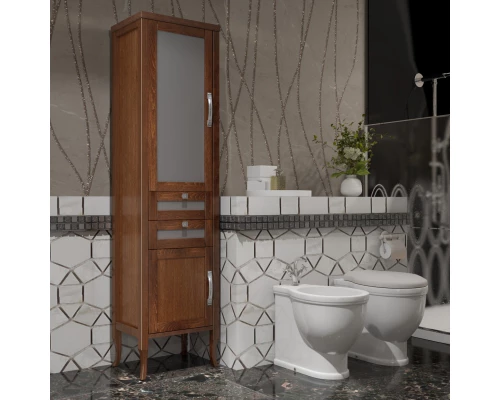 Пенал напольный светлый орех L Opadiris Мираж 00-00000053