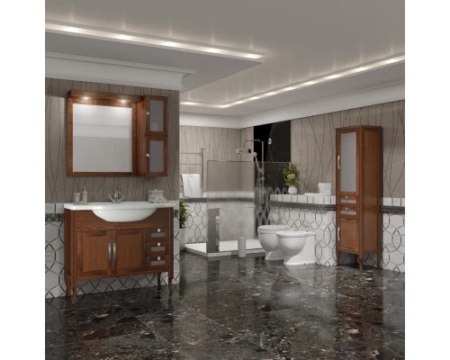 Пенал напольный светлый орех R Opadiris Мираж 00-00000054