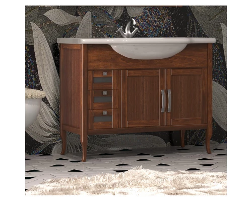 Тумба с раковиной светлый орех 100 см Opadiris Мираж