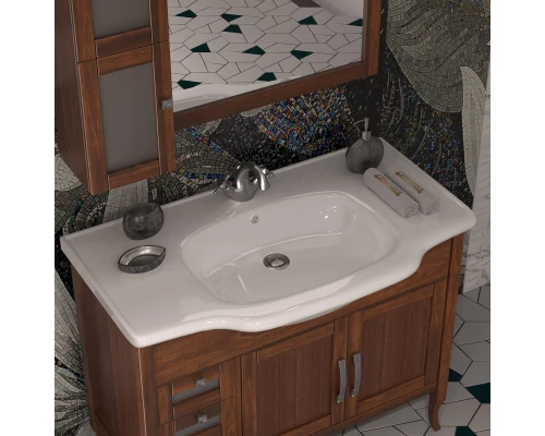 Тумба с раковиной светлый орех 100 см Opadiris Мираж