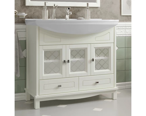 Тумба с раковиной слоновая кость 86,5 см Opadiris Омега