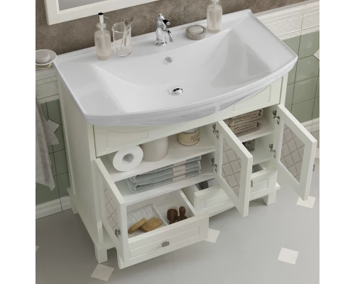 Тумба с раковиной слоновая кость 86,5 см Opadiris Омега