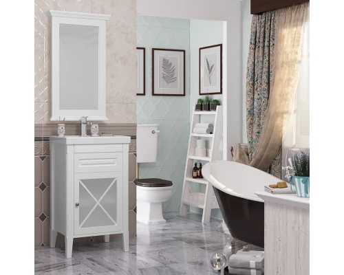 Комплект мебели белый матовый 50 см R Opadiris Палермо