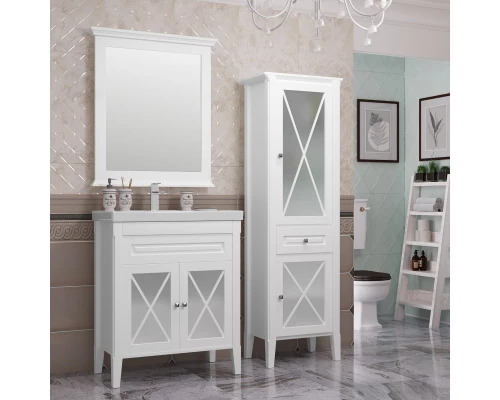 Комплект мебели белый матовый 80 см Opadiris Палермо