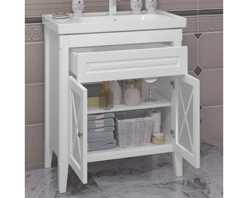 Комплект мебели белый матовый 80 см Opadiris Палермо