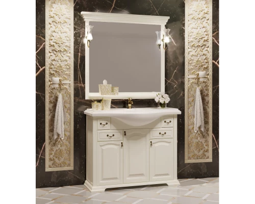 Зеркало 109x101 см слоновая кость Opadiris Риспекто