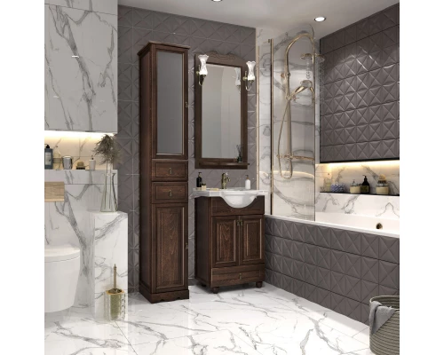 Тумба с раковиной орех антикварный 56 см Opadiris Тибет