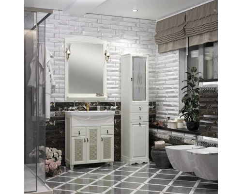 Комплект мебели слоновая кость 76 см с решеткой Opadiris Тибет