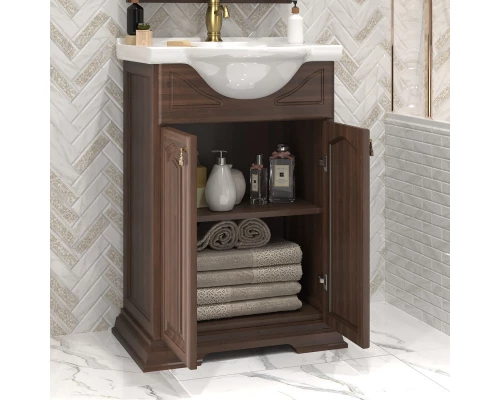 Тумба с раковиной орех антикварный 55,5 см Opadiris Риспекто