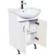 Тумба с раковиной белый глянец 51 см Orange Роса RO-50TUW+RA