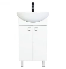 Тумба с раковиной белый глянец 46 см Orange Рио Ri-45TU+RA