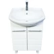 Тумба с раковиной белый 57 см Orange Корро Ko-55TUW+RA