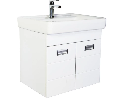 Тумба с раковиной белый глянец 60 см Orange Таис TP2-TUW+RA