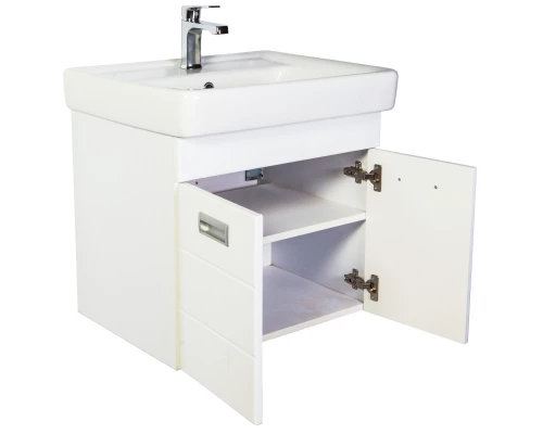 Тумба с раковиной белый глянец 60 см Orange Таис TP2-TUW+RA