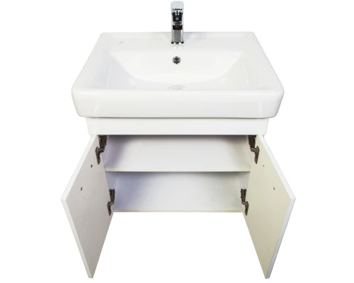 Тумба с раковиной белый глянец 60 см Orange Таис TP2-TUW+RA