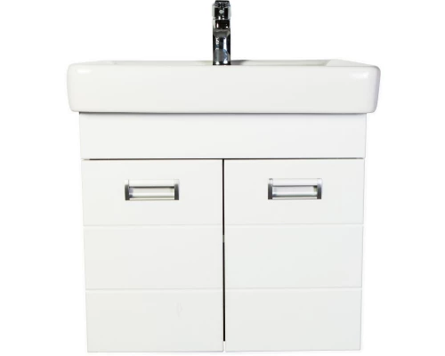 Тумба с раковиной белый глянец 60 см Orange Таис TP2-TUW+RA