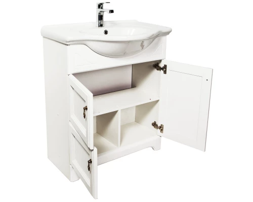 Тумба с раковиной молочный 74,5 см Orange Classic F7-75TU3