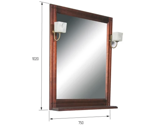 Зеркало 75x102 см орех антикварный Orange Capri Capri-75ZE