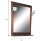 Зеркало 75x102 см орех антикварный Orange Capri Capri-75ZE