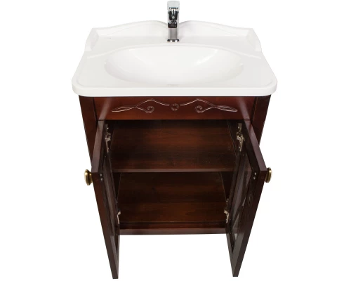 Тумба с раковиной орех антикварный 65 см Orange Villi Villi-65TU+RA