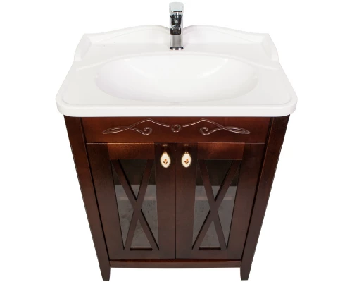 Тумба с раковиной орех антикварный 65 см Orange Villi Villi-65TU+RA