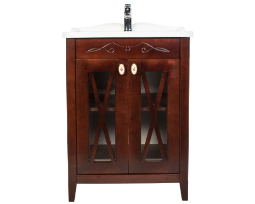 Тумба с раковиной орех антикварный 65 см Orange Villi Villi-65TU+RA