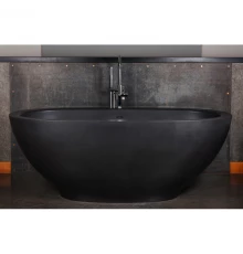 Ванна из материала SilkStone 180x90 см графит PAA Dolce VADOS/0